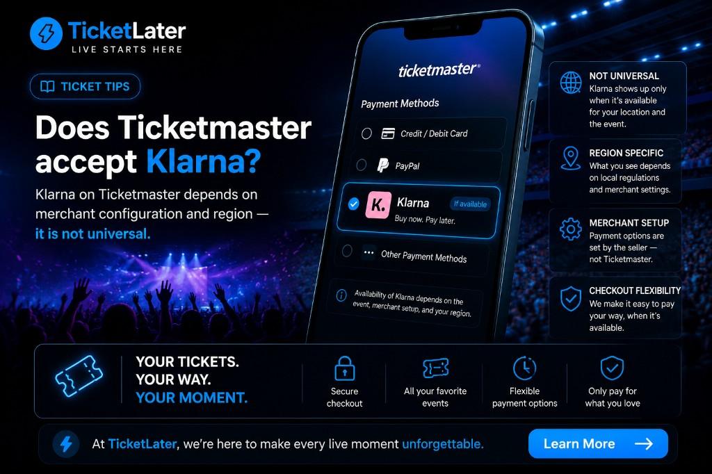 Can You Use Klarna on Ticketmaster?