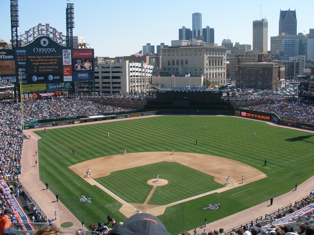 Comerica Park in Detroit, MI