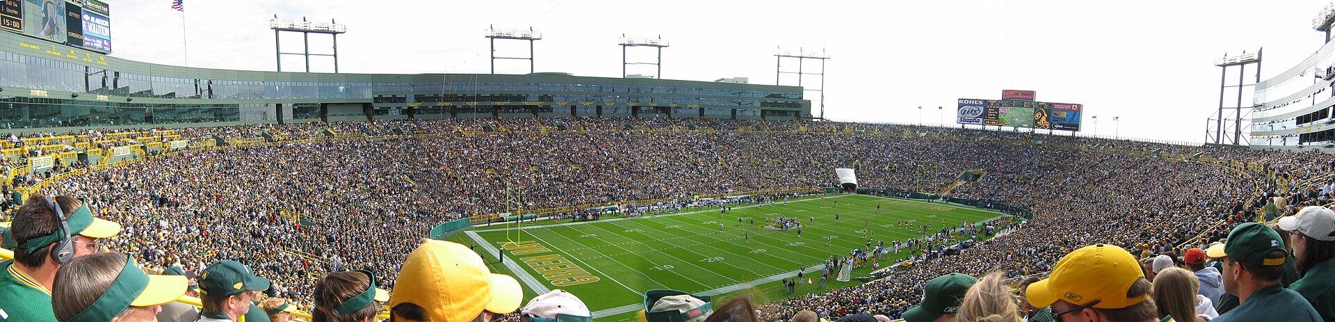 Lambeau Field in Green Bay, WI