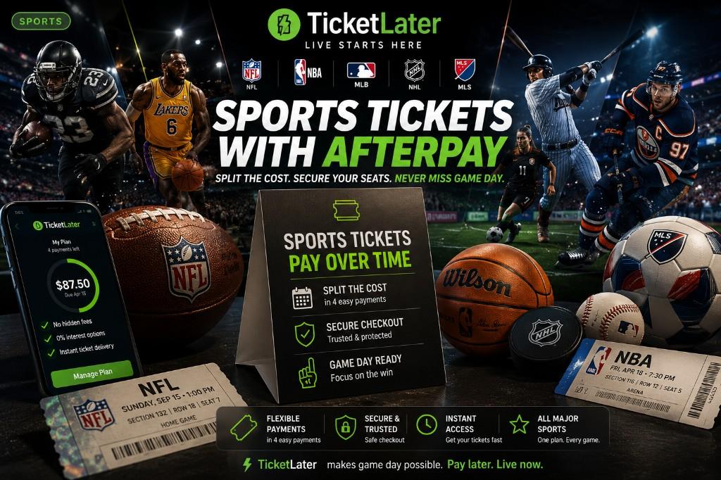 Sports Tickets with Afterpay